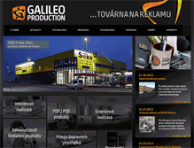 Tablet Screenshot of galileoproduction.cz